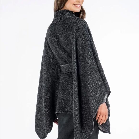 Blarney Woollen Mills Maggi Wool Cape Gray Black - O/S - NWOT - $298.00 - Picture 3 of 16